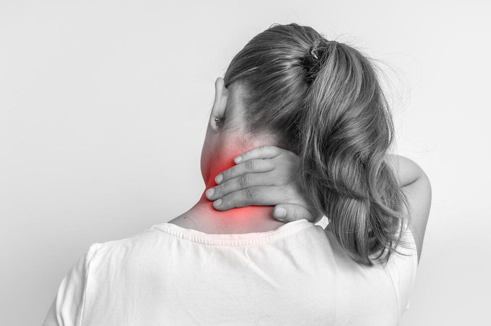 neck pain with osteochondrosis