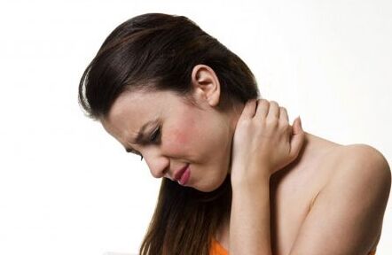 neck pain with osteochondrosis